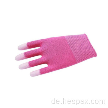 Hespax pu finger beschichtete kohlenstofffaser geschichtete Handschuh